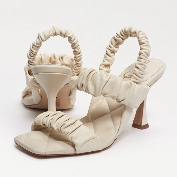 Sam Edelman Marlena Ivory Padded Heels- size 7.5 - Picture 2 of 8